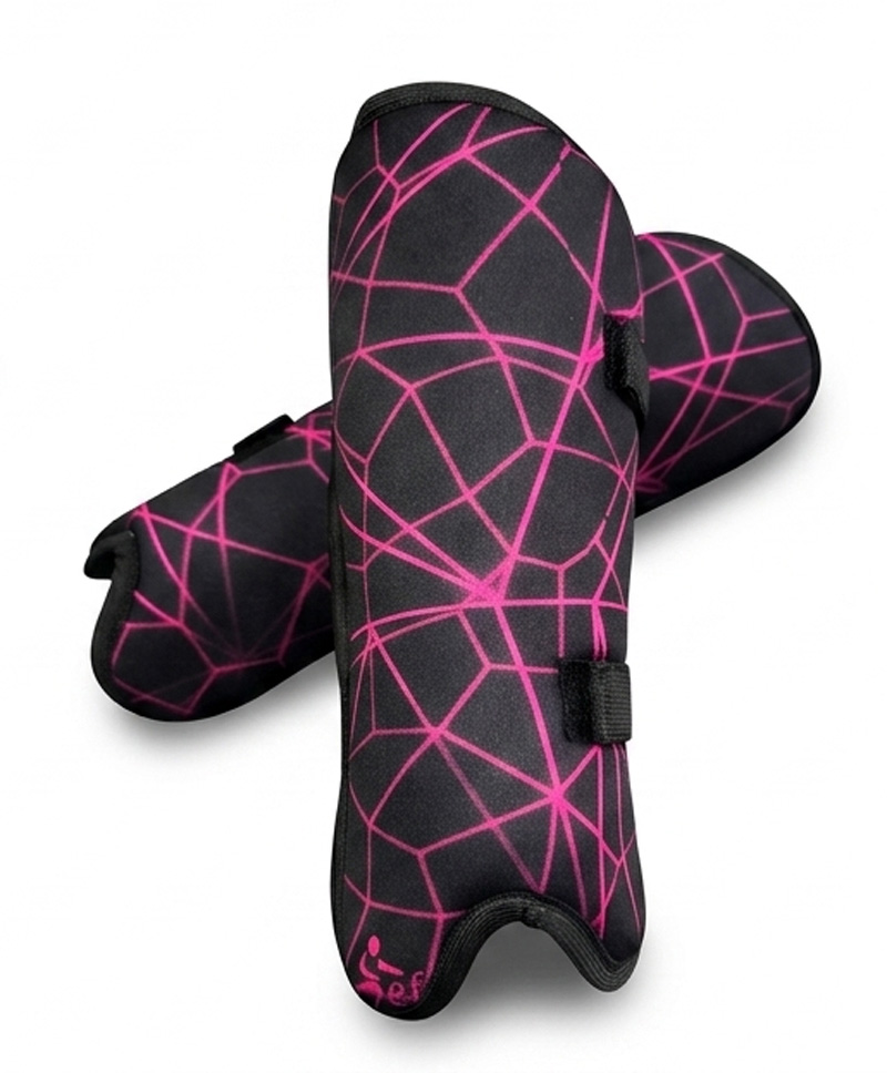 CANILLERAS ERGONMETRICAS HOCKEY FUXIA - Imagen 2