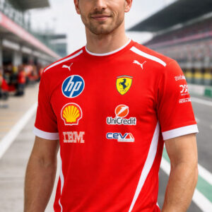 REMERA FERRARI HAMINTON LECLERC